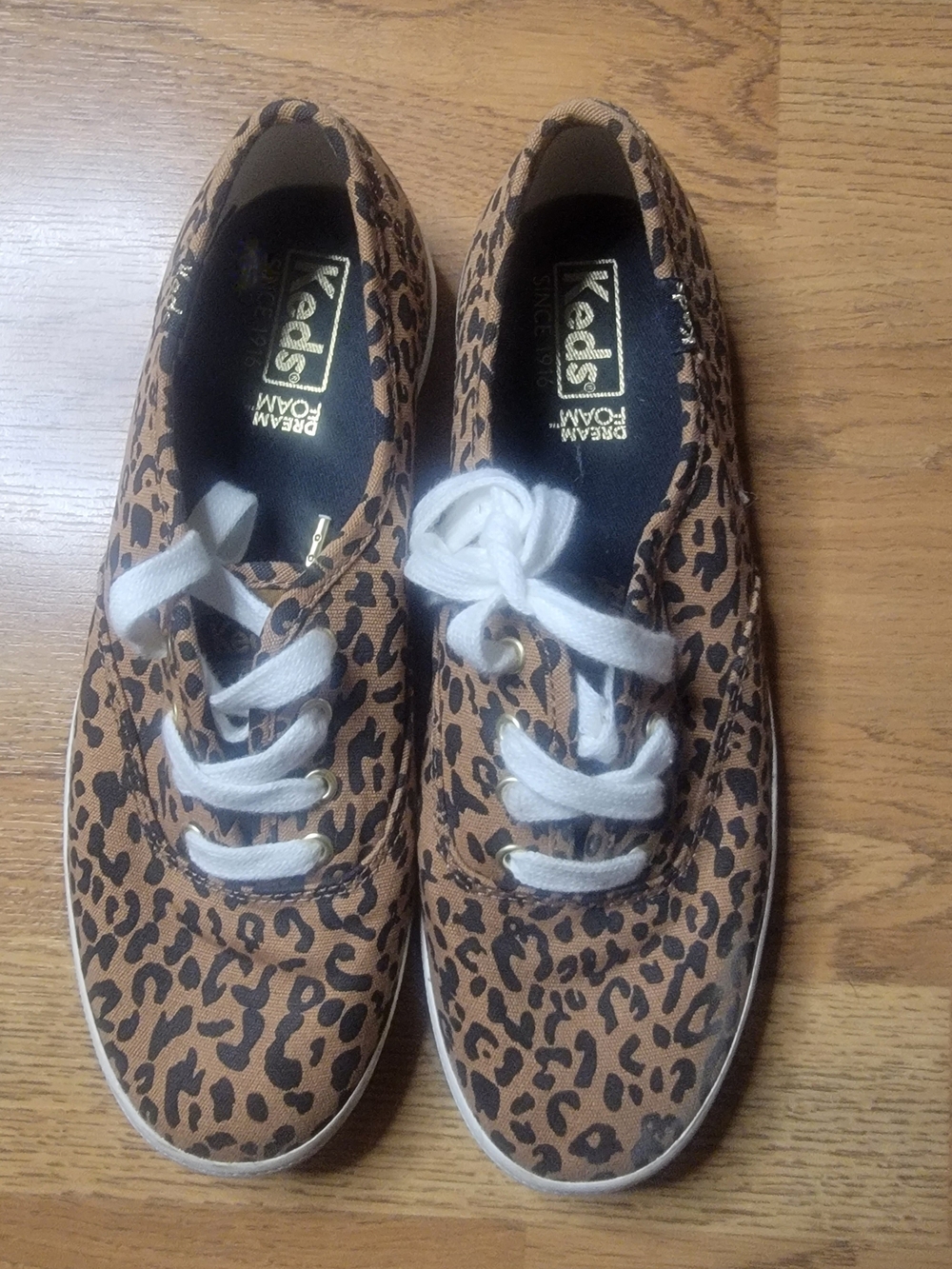 Keds Women’s Leopard Print Canvas Sneakers - Brown